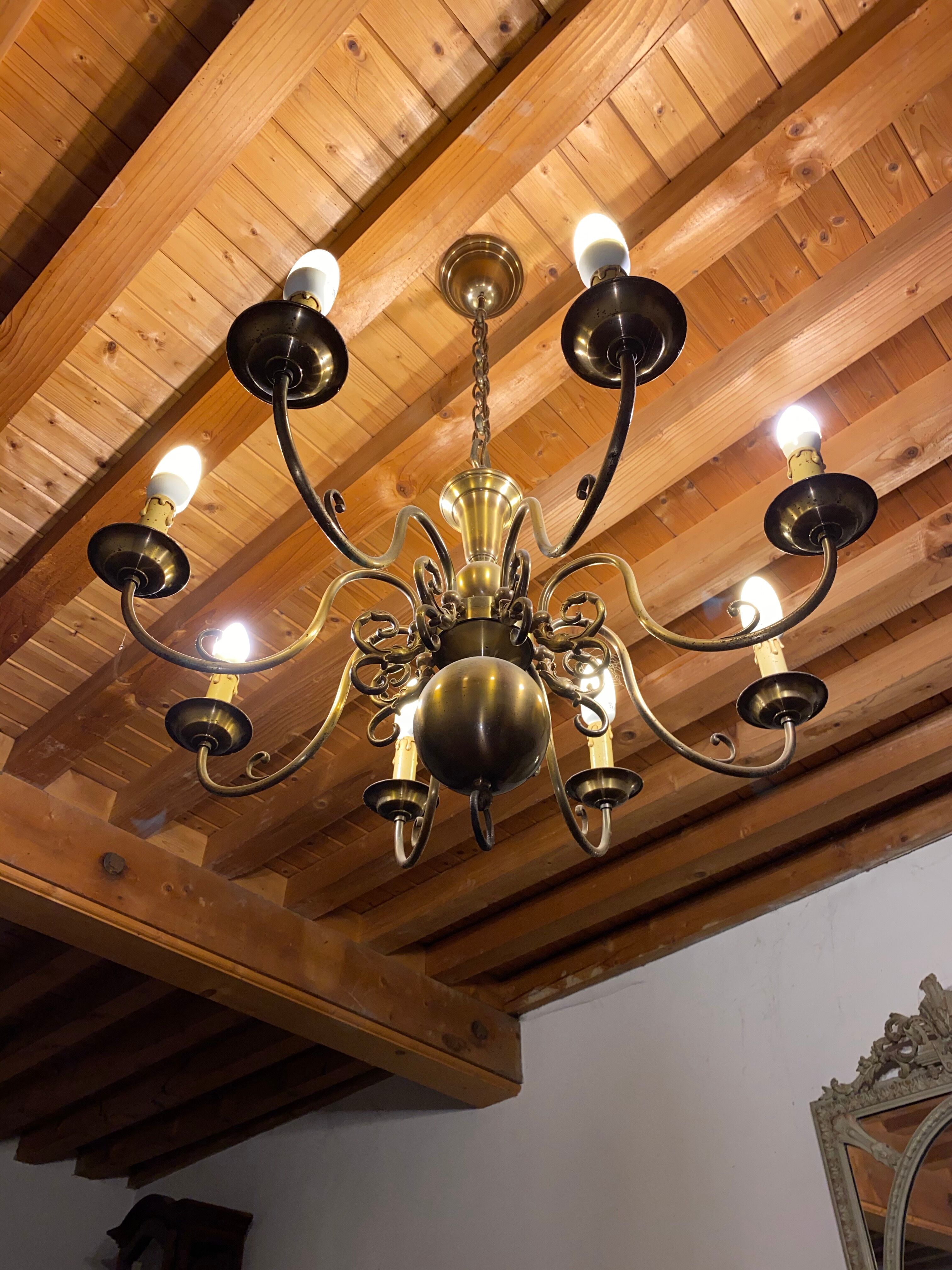 Lustre en bronze