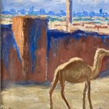 Tableau orientaliste S Monvoisin