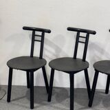 Vintage Italian Chairs, 1980s, Set of 4