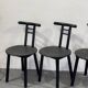 Vintage Italian Chairs, 1980s, Set of 4