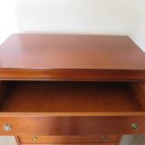 Louis Philippe style chest of drawers in cherry wood