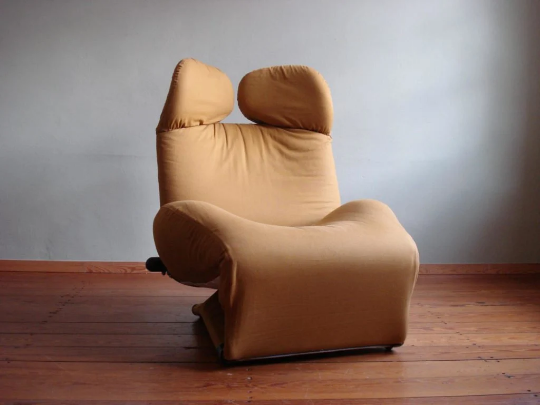 Fauteuil Wink modèle 111 par Tashiyuki Kita pour Cassina, années 1980
