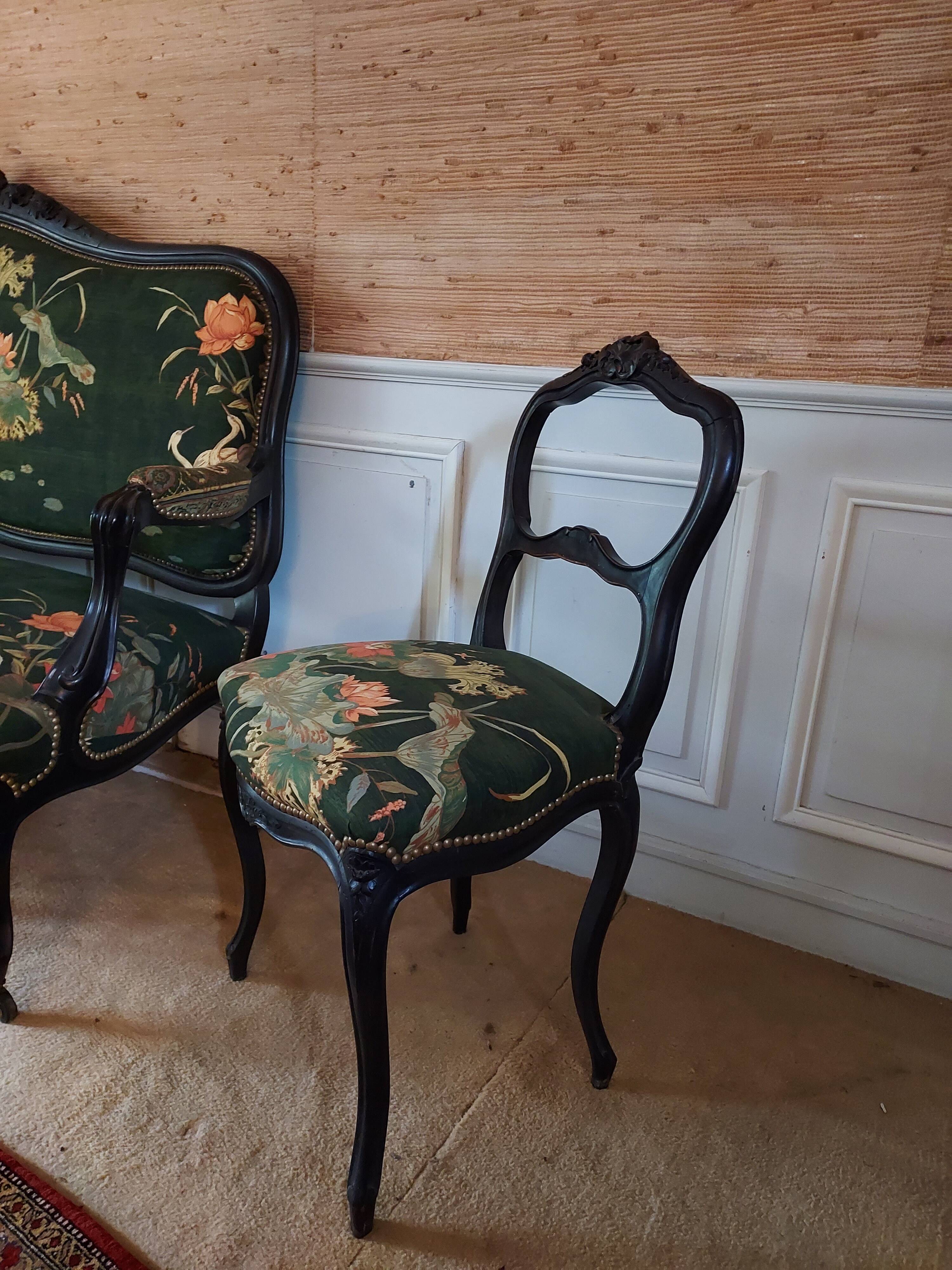 set of 7 pieces Napoleon III salon in excellent condition