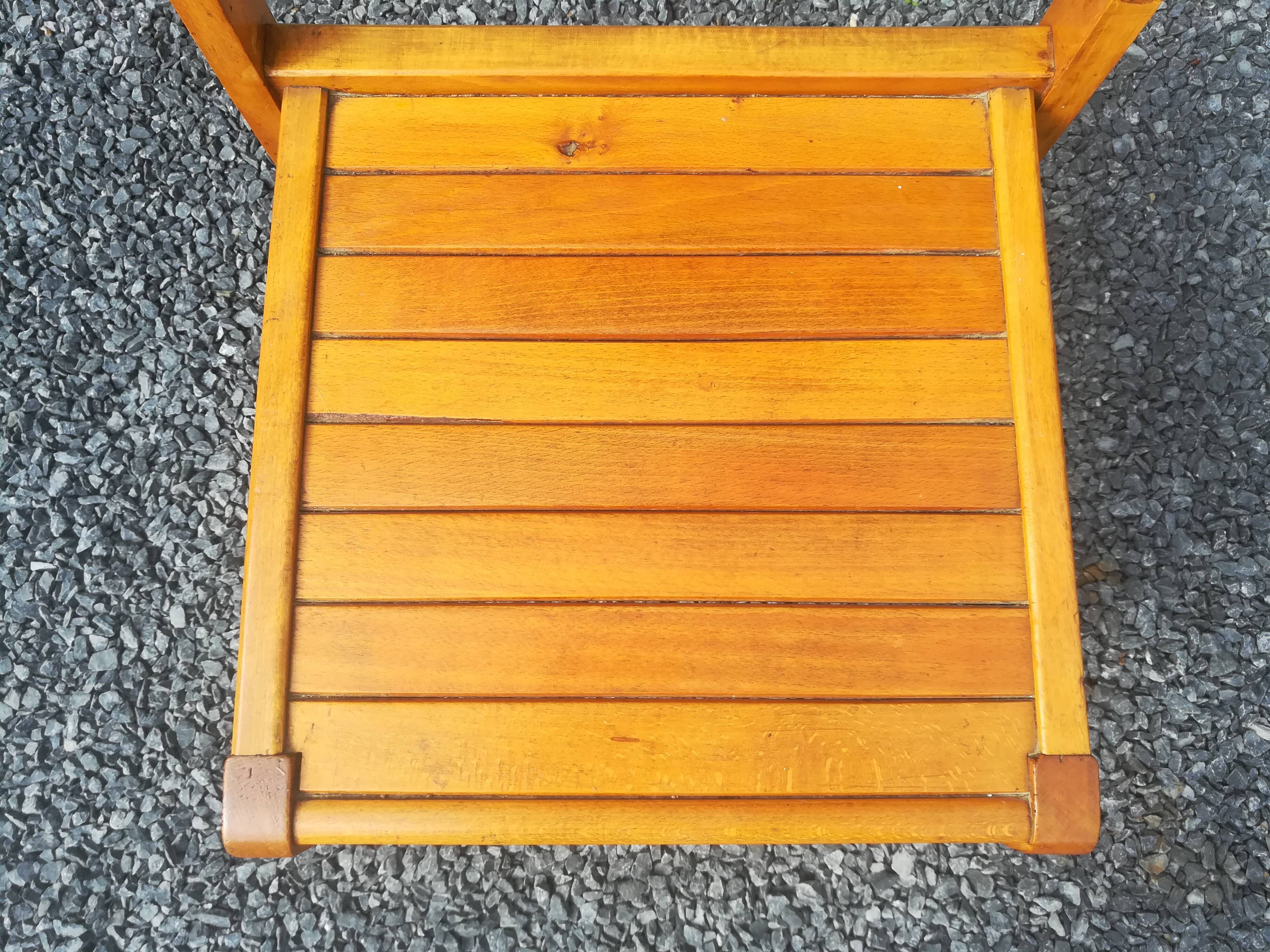 Pair of René Gabriel chairs in beech