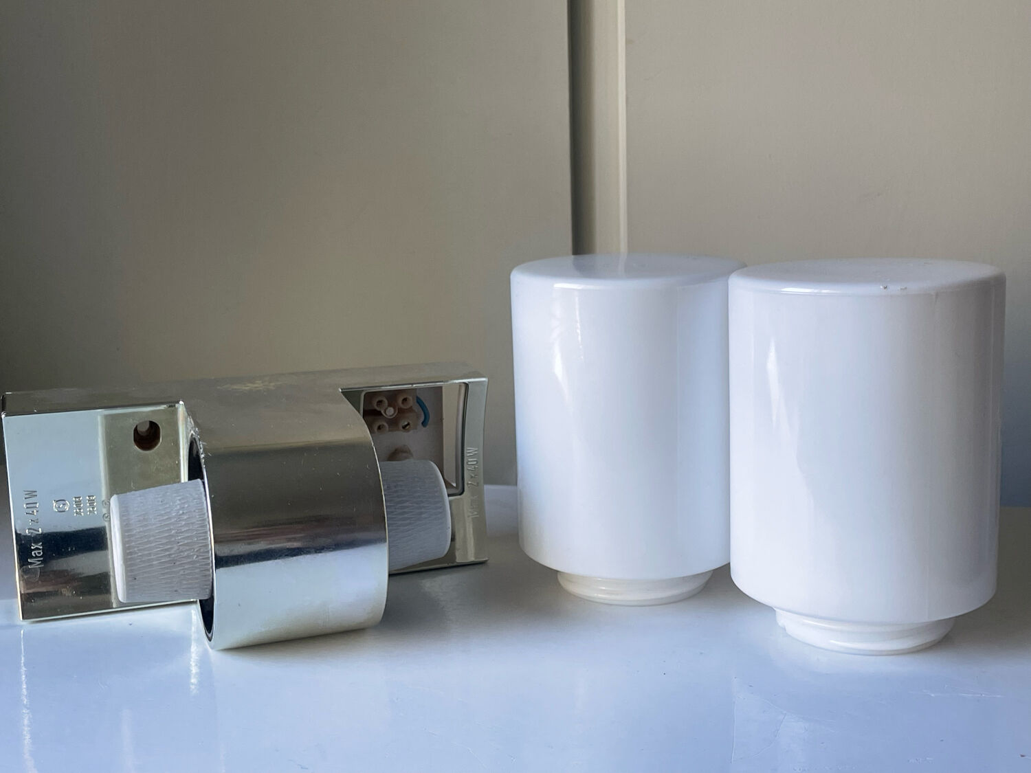 Scandinavian midcentury design bathroom light double sided