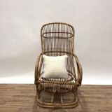 1960s rattan armchair