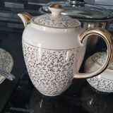 Old Villeroy and Boch gold coffee and dessert service, complete set