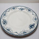 Longwy iron earth flat plate, blue Lavoisier model