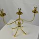 Brass candelabra by Gunnar Ander for Ystad-Metall , Sweden 1950s