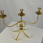 Brass candelabra by Gunnar Ander for Ystad-Metall , Sweden 1950s