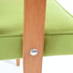 Fauteuil restauré vintage, modèle 366, designer J. Chierowski, velours olive