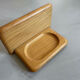 Wall-mounted wooden soap dish
