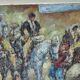 Impressionist Horse Riders Scene