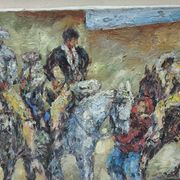 Scene of Impressionist horsemen