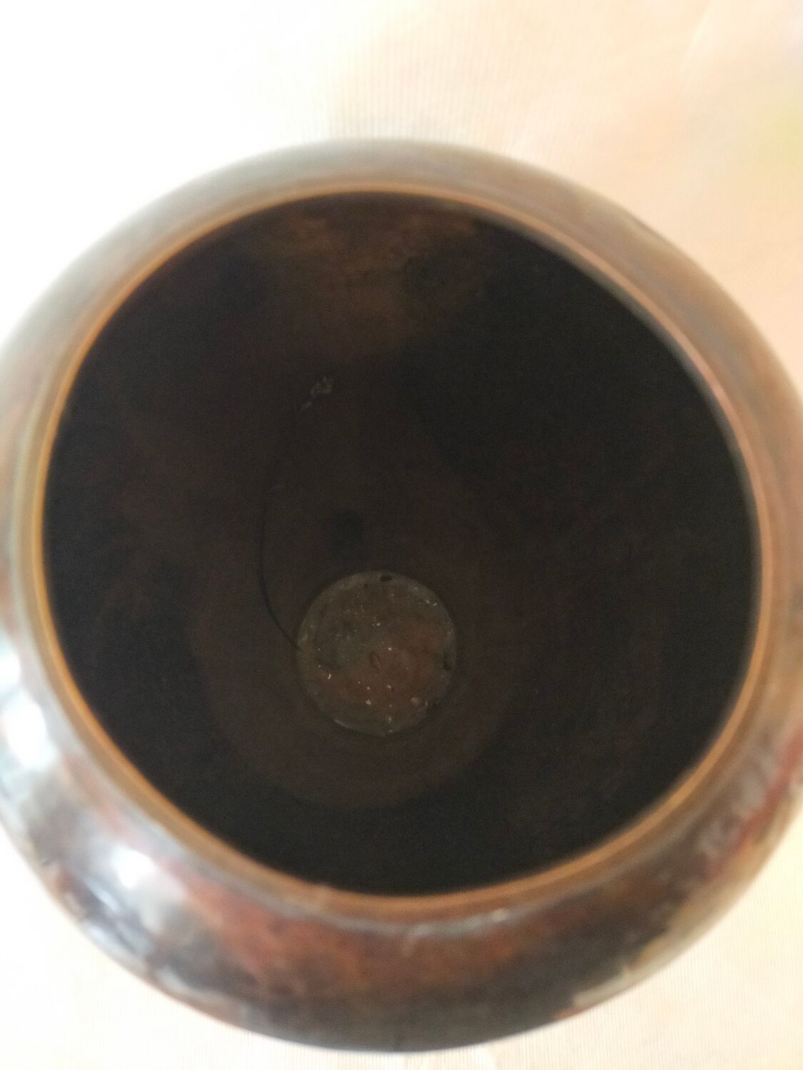 Brassware vase by Hervé Wahlen