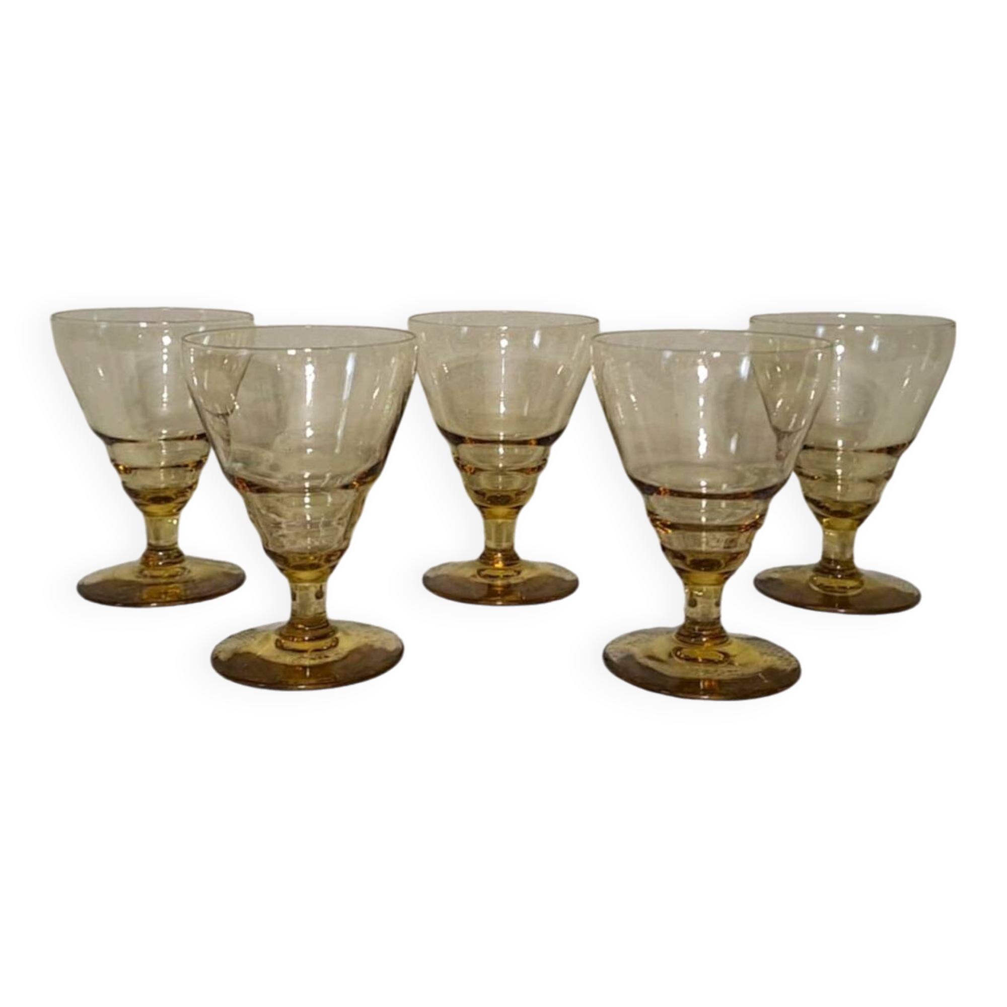 5 aperitif glasses