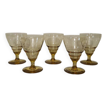 5 aperitif glasses