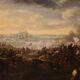 Great 18th-century Italian painting, battle between Christians and Ottomans