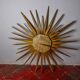 XL wooden sun mirror, France, 1960, 80 cm