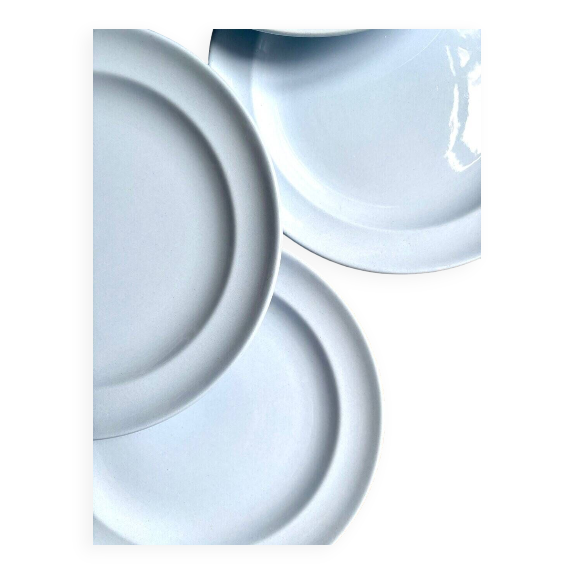 6 Villeroy & Boch blue earthenware dessert plates