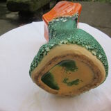Green and orange vase