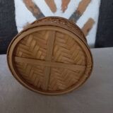 Woven bamboo jewelry box