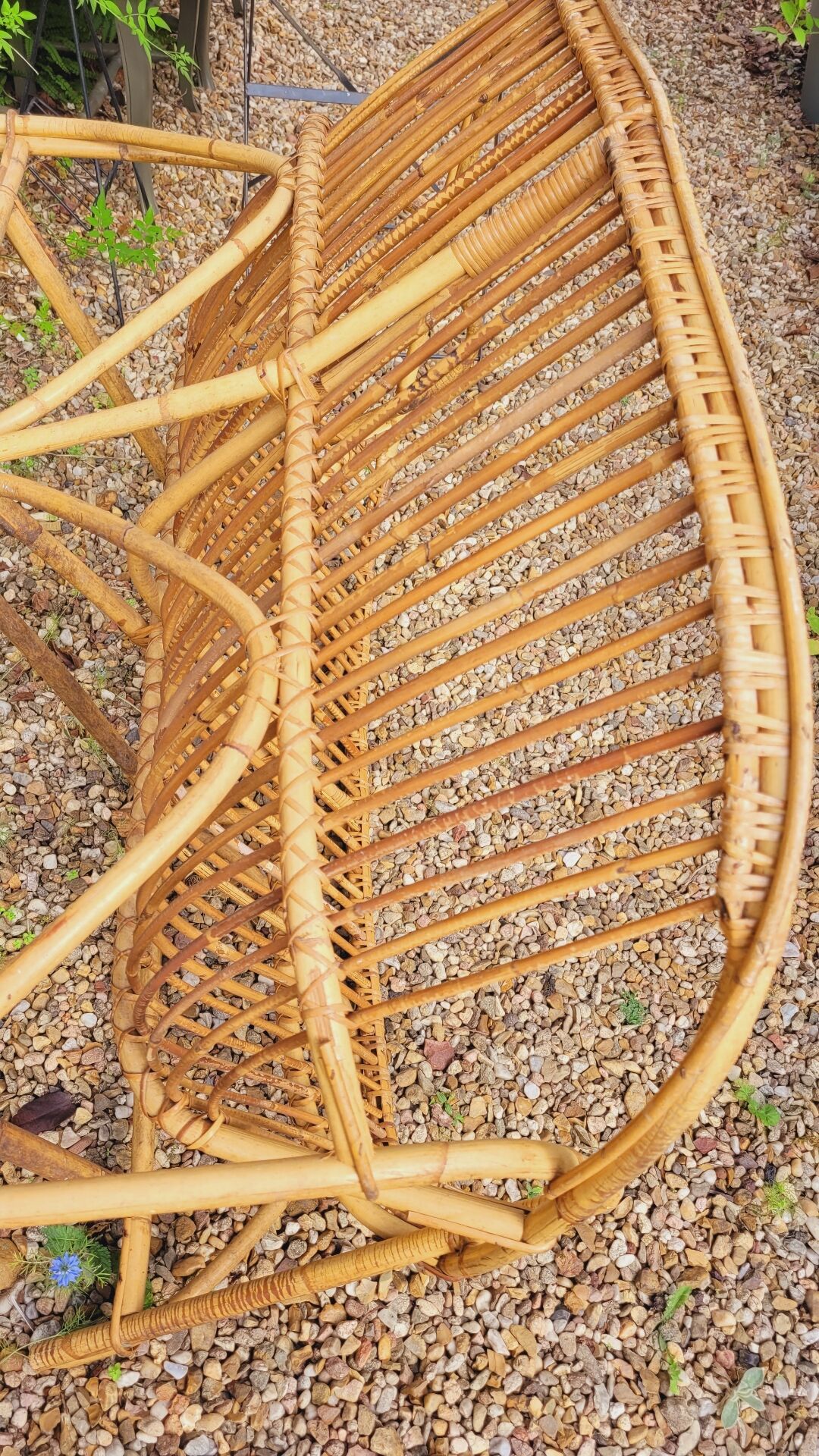 Rattan bench