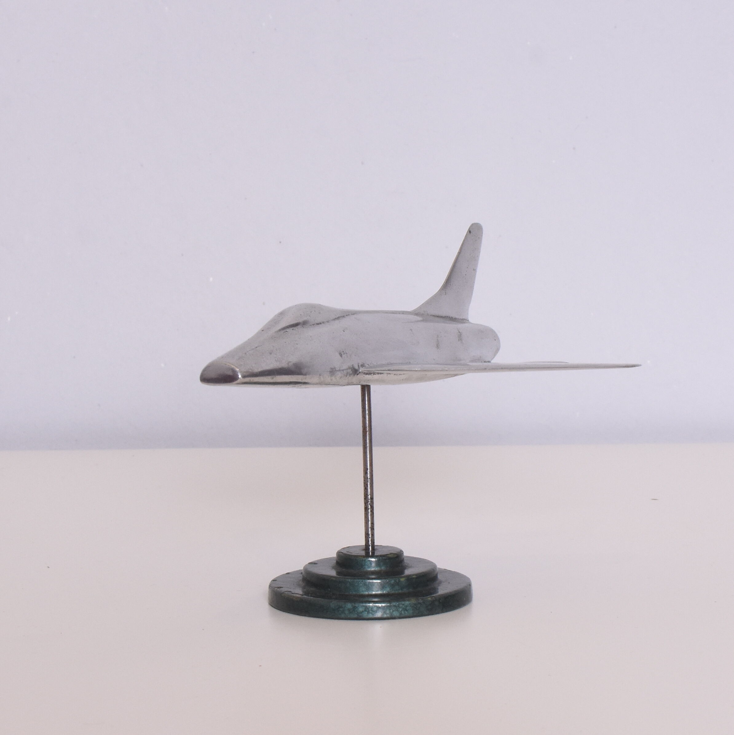 Maquette avion en aluminium, années 1950