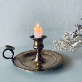 Bougeoir ancien en bronze