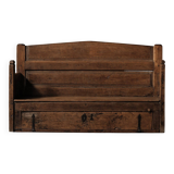 Folk art chest bench, Catalonia, 1800