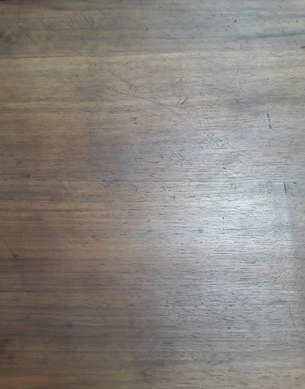 Minister's desk in walnut with drawers