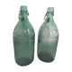 Set of 2 Aguas de Lajanron glass bottles