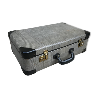 Old grey suitcase