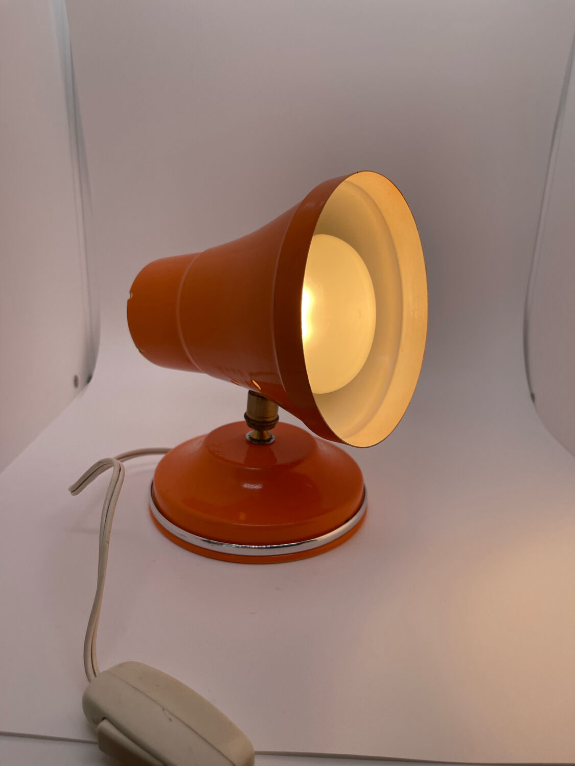 Orange vintage table lamp