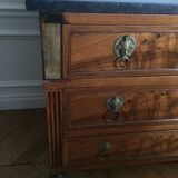 Empire-style convenient in mahogany and marble