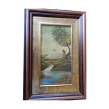 Hand painting on copper signed and numbered