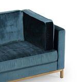Blue velvet sofa nv gallery