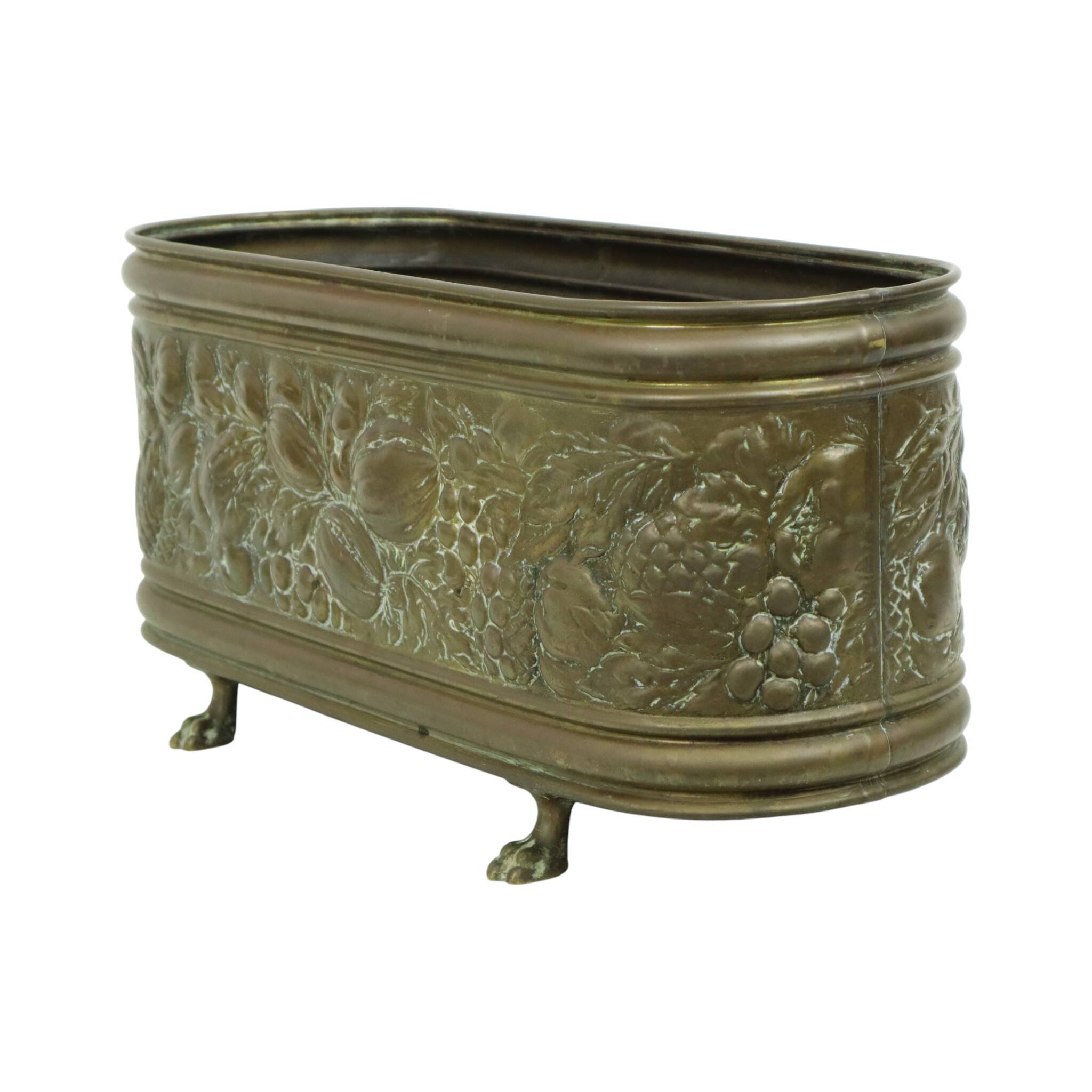 Jardinière Antique en Cuivre, France, 19ème Siècle