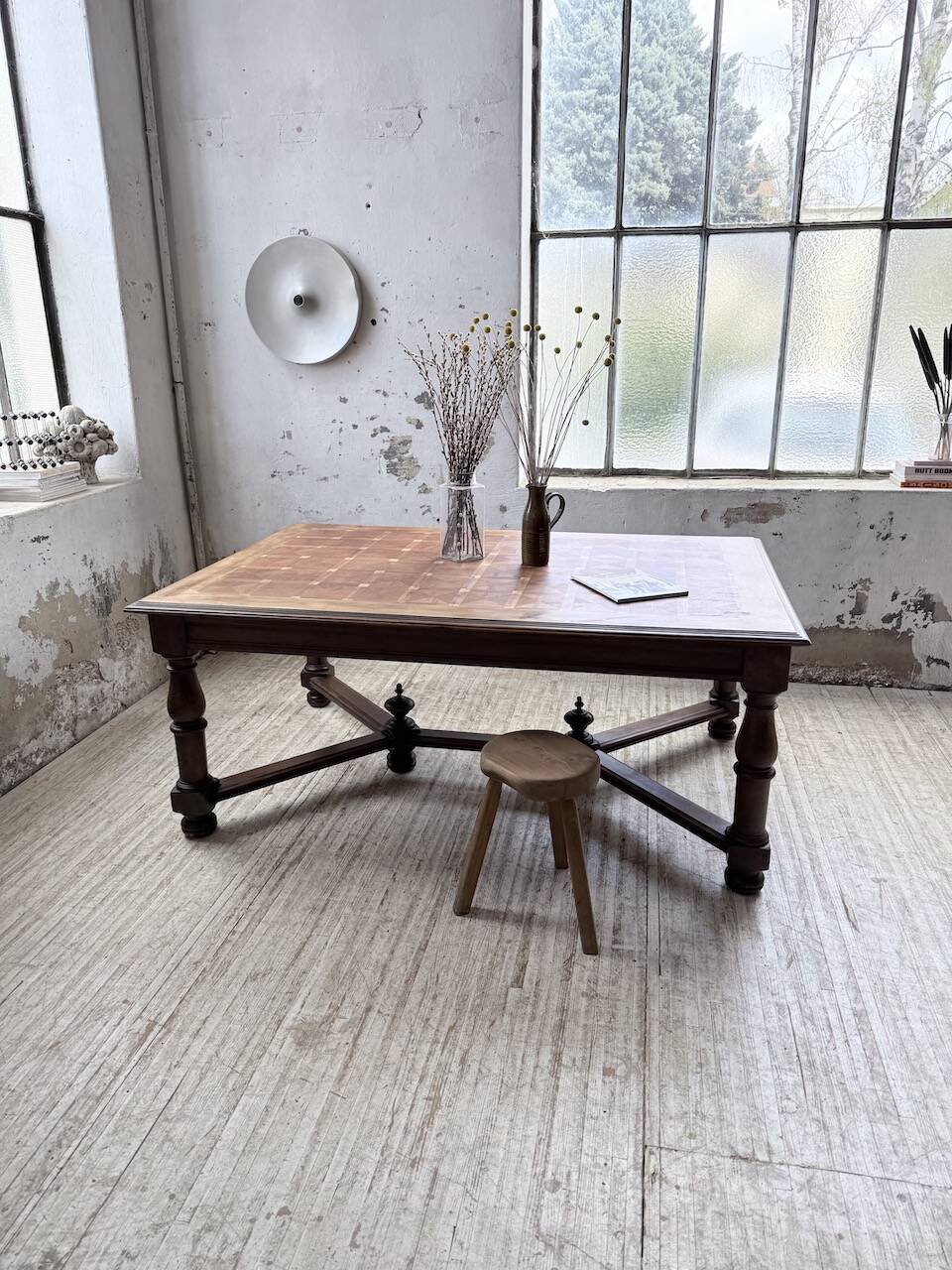 Oak table in Louis XIV style 1900
