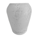 Vase en verre givrée blanc