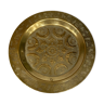 Decorative plate in hammered brass