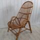 Fauteuil rotin vintage adulte