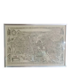 Affiche ancien plan de Paris - cadre inox