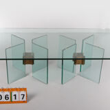Table basse en verre modèle T15 Peter Ghyczy