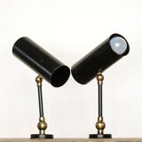 2 appliques dans le goût de Gino Sarfatti pour Arteluce, années 50