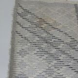 Mid-century gray wool rya rug | Sweden | 1960s