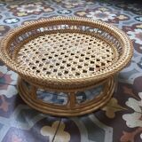 Canning basket and 70s rattan
