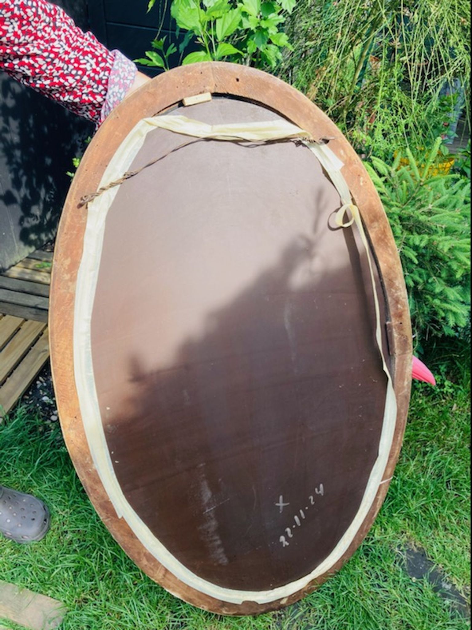 Vintage gold mirror 110x68cm