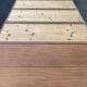 Round extendable banquet table stripped in solid mahogany with 4 extensions, 19th century.