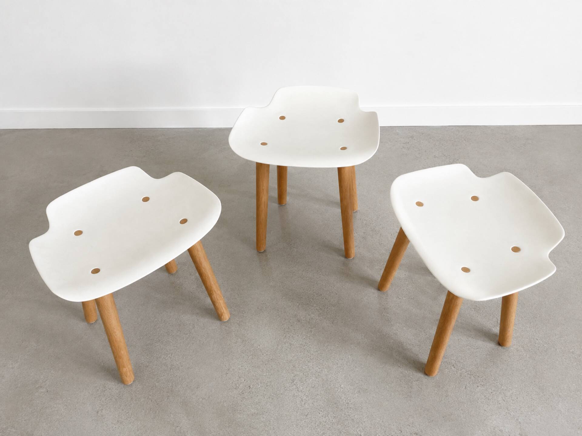 Tabourets Pilot par Patrick Rampelotto & Fritz Pernkopf pour Quinze & Milan